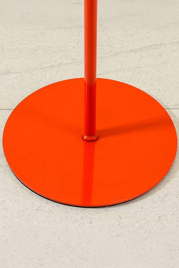 Luna Tek Ayaklı Turuncu Metal Lambader